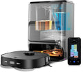 Eureka J12 Ultra DE Saug- und Wischroboter mit KI-3D-Erkennung, Haustierumfahrung, Teppicherkennung, ideal für Tierhaare, App- und Sprachsteuerung, schwarz