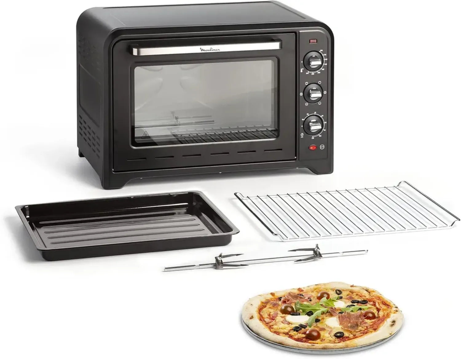 Moulinex Optimo 60L Elektrischer Backofen mit 2200W, einstellbar 100-240°C