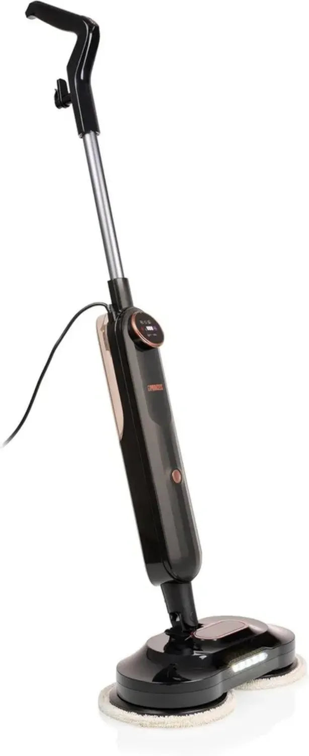 Princess Dampfreiniger für Hartböden mit rotierenden Bürsten, LED-Licht, 2 Dampfstufen, 520 ml Tank